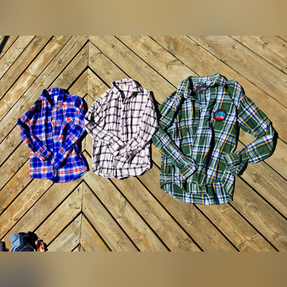Set Of 3 Plaid Tops ✨️